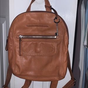 Small fossil backpack purse